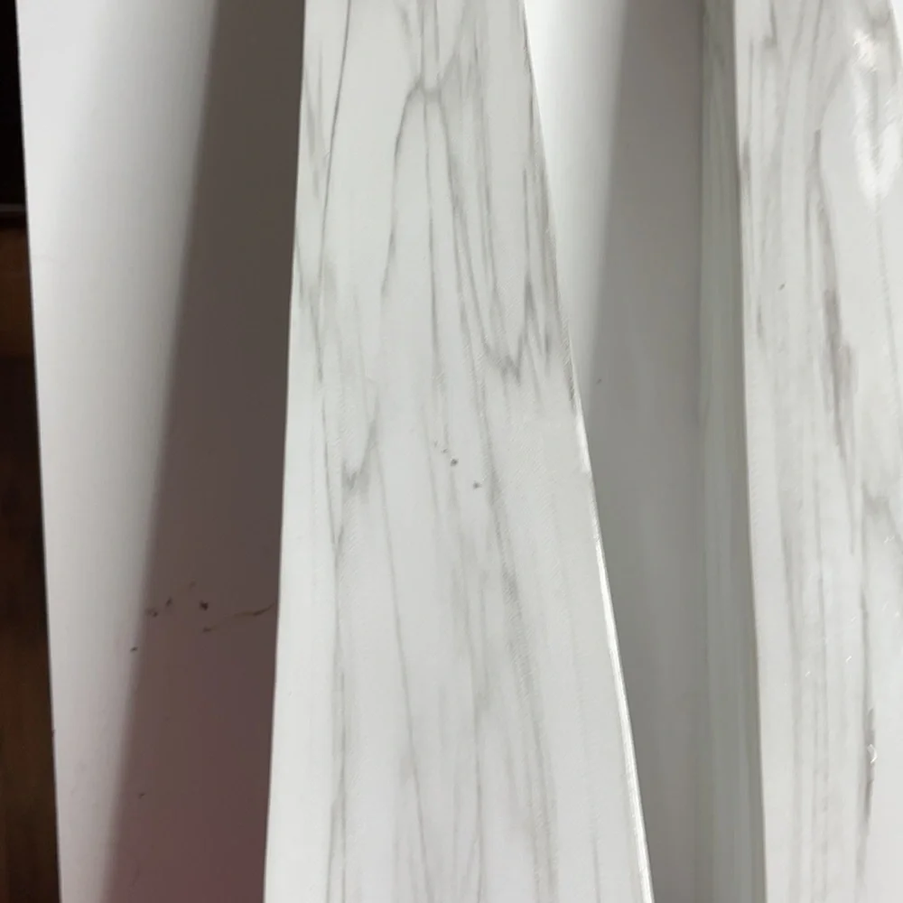 Marble gray and white decorative accent towers - Picture 3 of 8